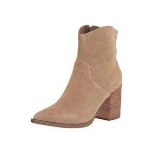 Steve Madden Beige Suede Ankle Booties